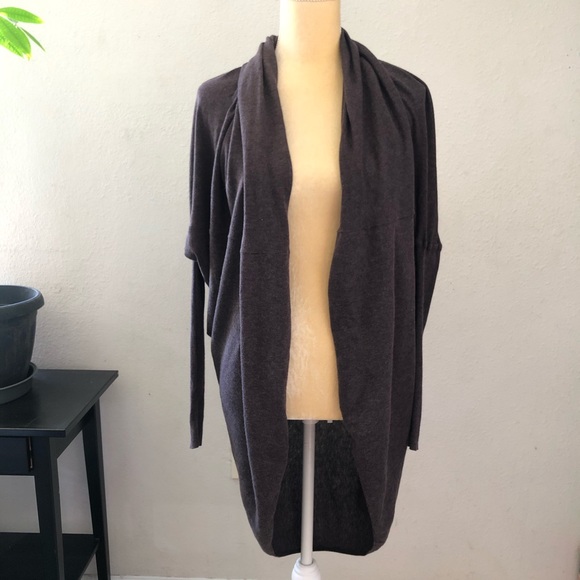 Allsaints Size Small Itat Shrug Cardigan Brown - Picture 4 of 10